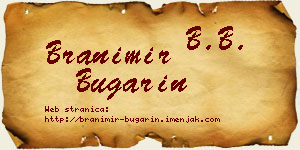 Branimir Bugarin vizit kartica